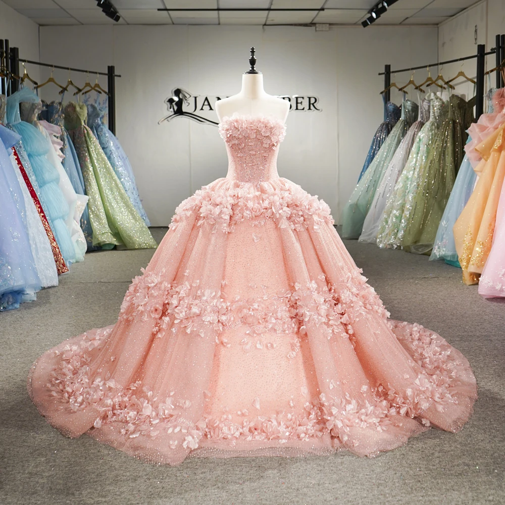 

Chic Quinceanera Dresses for Girls Appliques Sleeveless Rhinestones Strapless Pleat vestidos de 15 quinceañeras Customized