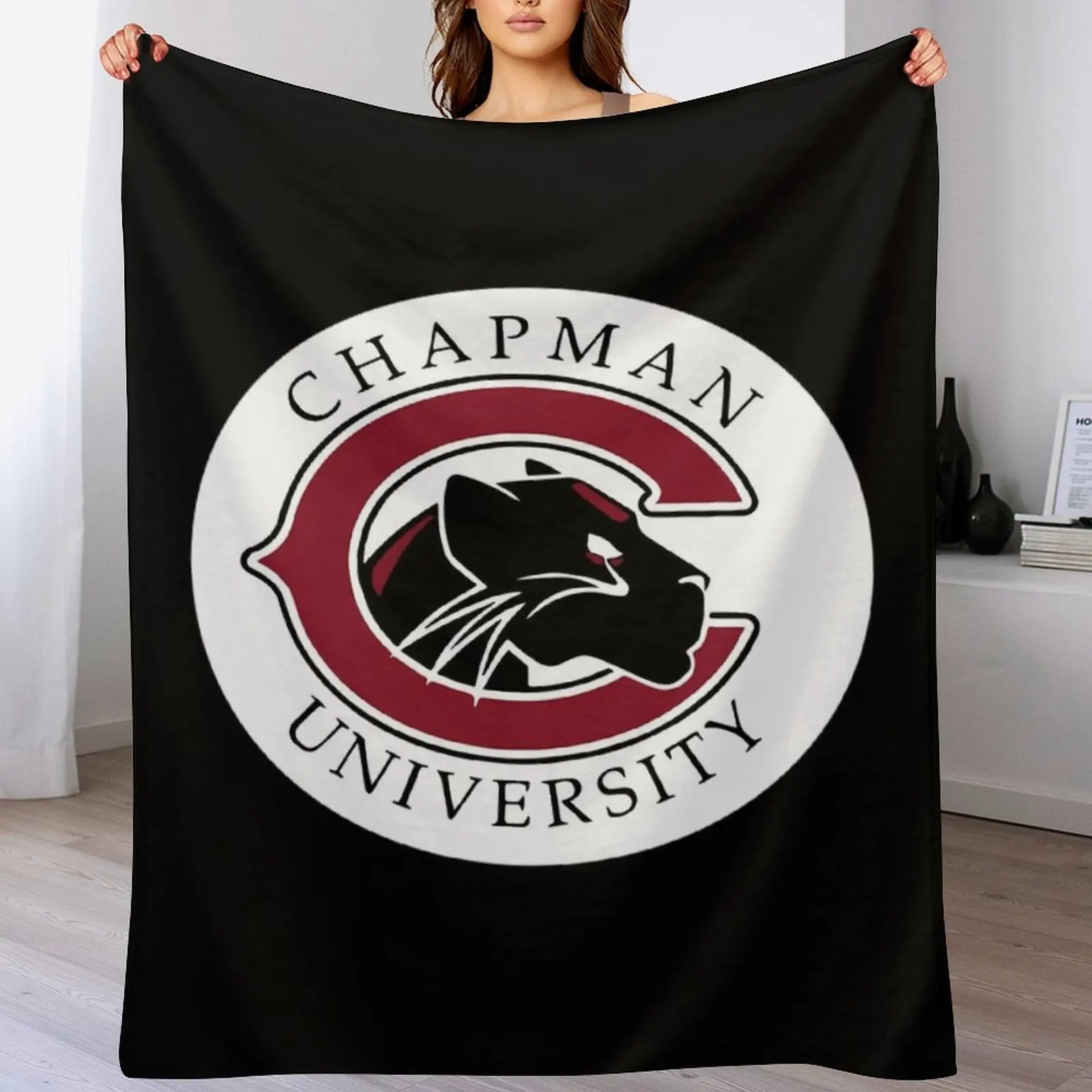 

Chapman University Throw Blanket bed plaid Luxury St Custom Kid'S Blankets