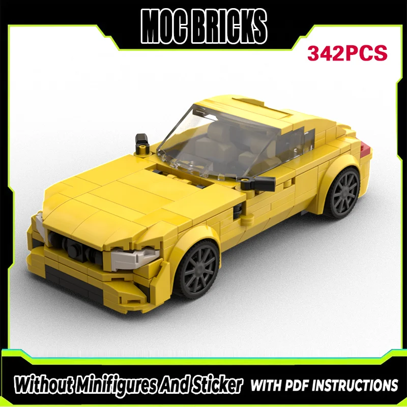 

Модель гоночного автомобиля Speed Racing Car MOC, конструктор из строительных блоков, спортивный автомобиль GT S высшего класса, модульная технология, подарки, праздничный набор для сборки, детские игрушки