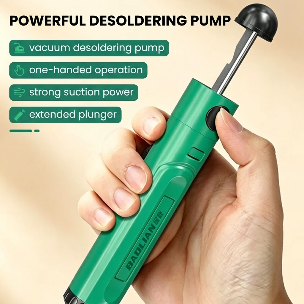 Vacuum Solder Suction Pump Portable Desoldering Tool Soldering Tin Remover Repair Hand Accessory