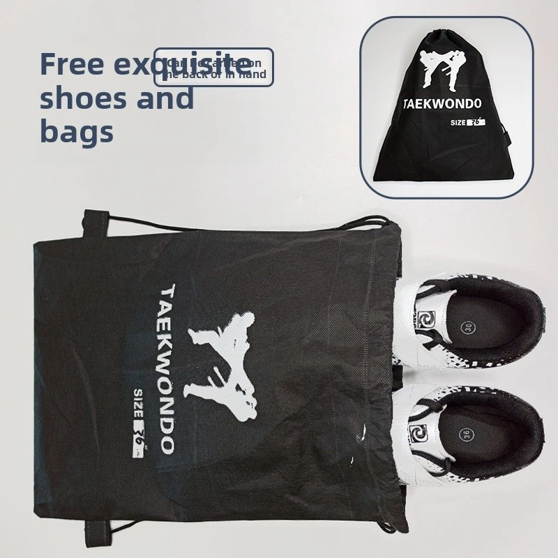 Taekwondo Trainin Shoes Breathable Wear-Resistant Kickboxing Kung Fu Professional Tae Kwon Do Martial Arts Sneaker Kids To Adult