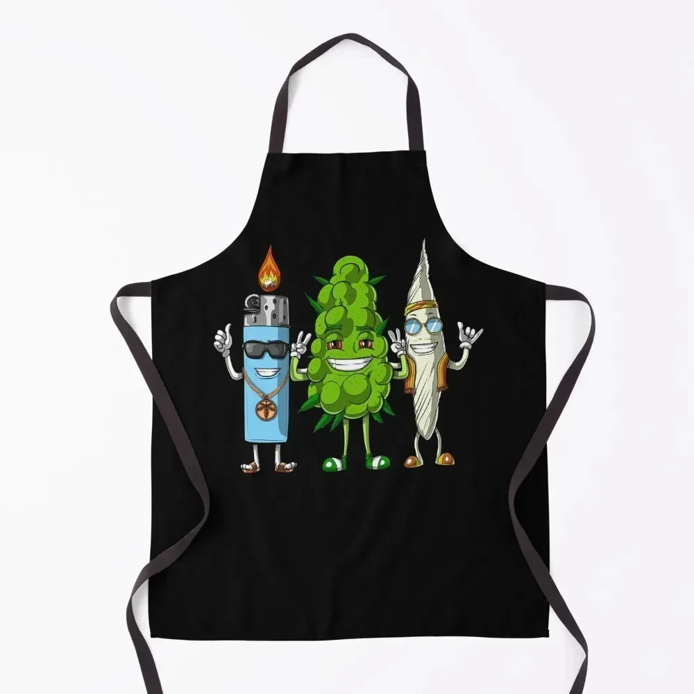 

Weed Bud Joint Lighter Apron for home useful pieces Professional Barber Waterproof Kitchen For Women household woman Apron
