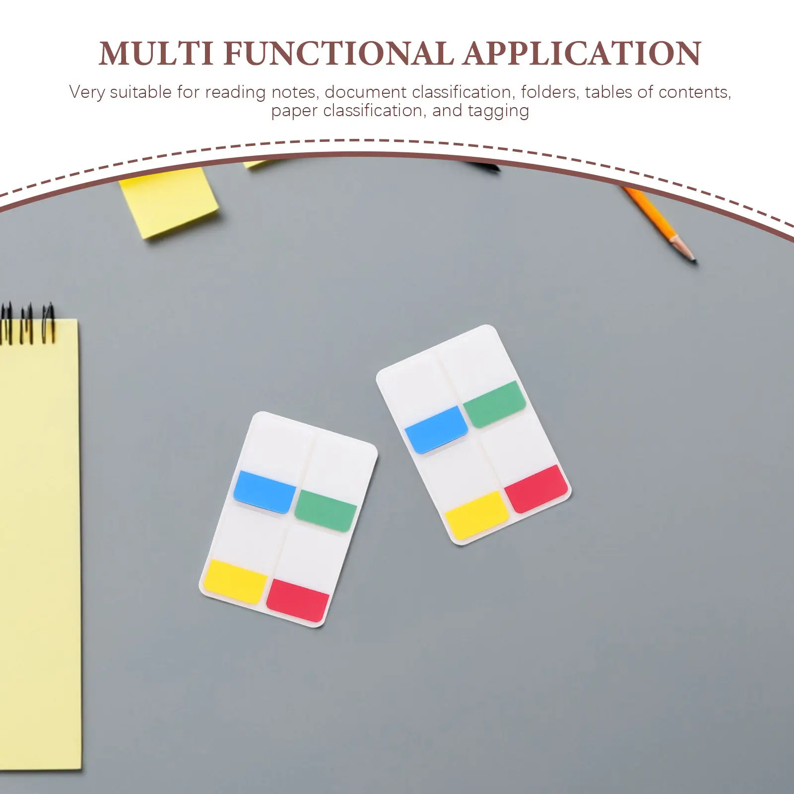 400Pcs File Index Tabs Double-Sided Writable Sticky Page Markers Transparent Adhesive Notes for Books Notebooks Binder