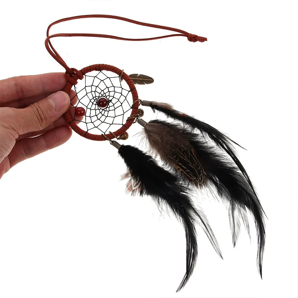 

2Pcs Dream Catcher Car Charms Unique Handmade Rear View Mirror Hanging Decoration Stylish Car Accessories Interior Aesthetic