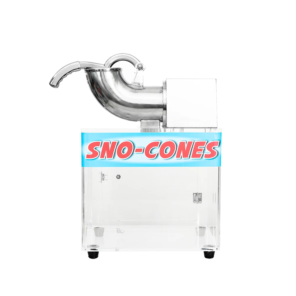 Commercial Ice Crusher Electric Snow Cone Machine With Dual Blades Shaved Ice Machine for Family Restaurants Bars