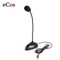 Flexible Stand Mini Studio Speech Microphone 3.5mm Plug Gooseneck Mic Wired Microphone for Computer PC Desktop Notebook #21230