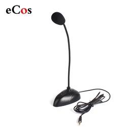 Flexible Stand Mini Studio Speech Microphone 3.5mm Plug Gooseneck Mic Wired Microphone for Computer PC Desktop Notebook #21230