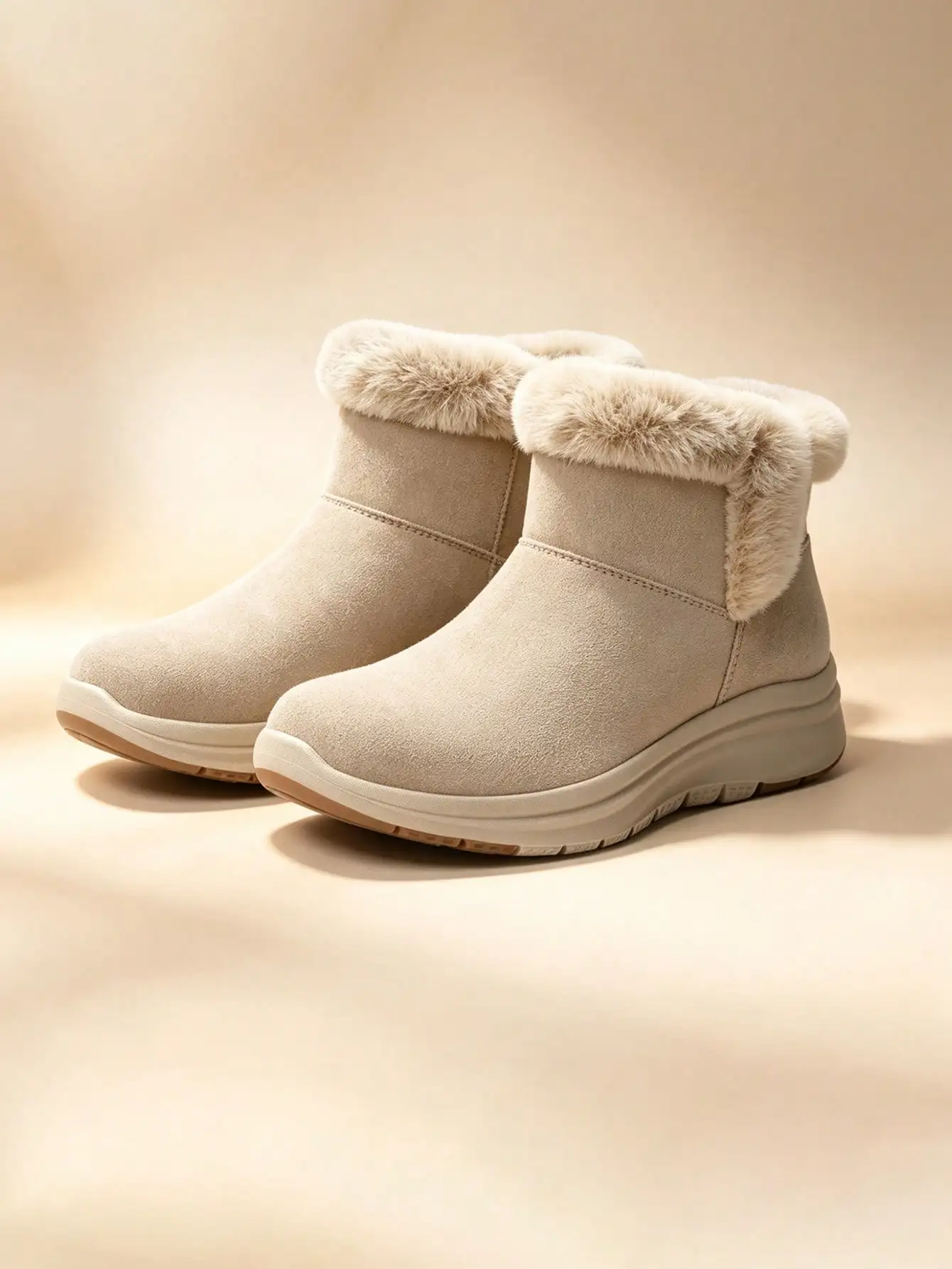 Women Winter Ankle Boots Warm Sport Snow Boots Comfort Arch Support Cushioning Mat Faux Fur Lining Slip On Water Repellent Outdoor Snow Boots Shoes sx260810104288795065632