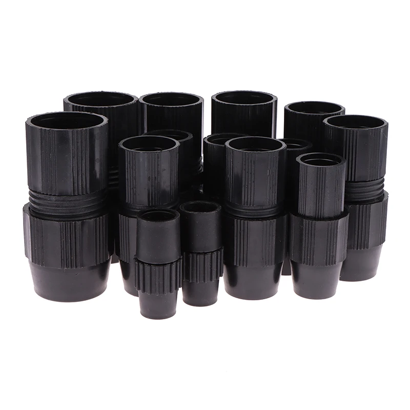 Plastic Telescopic Tube Connector Dip Net Pole Telescoping Pipe Twist Clamp Fixed Lock For DIY CFK Carbon Fiber Tubes