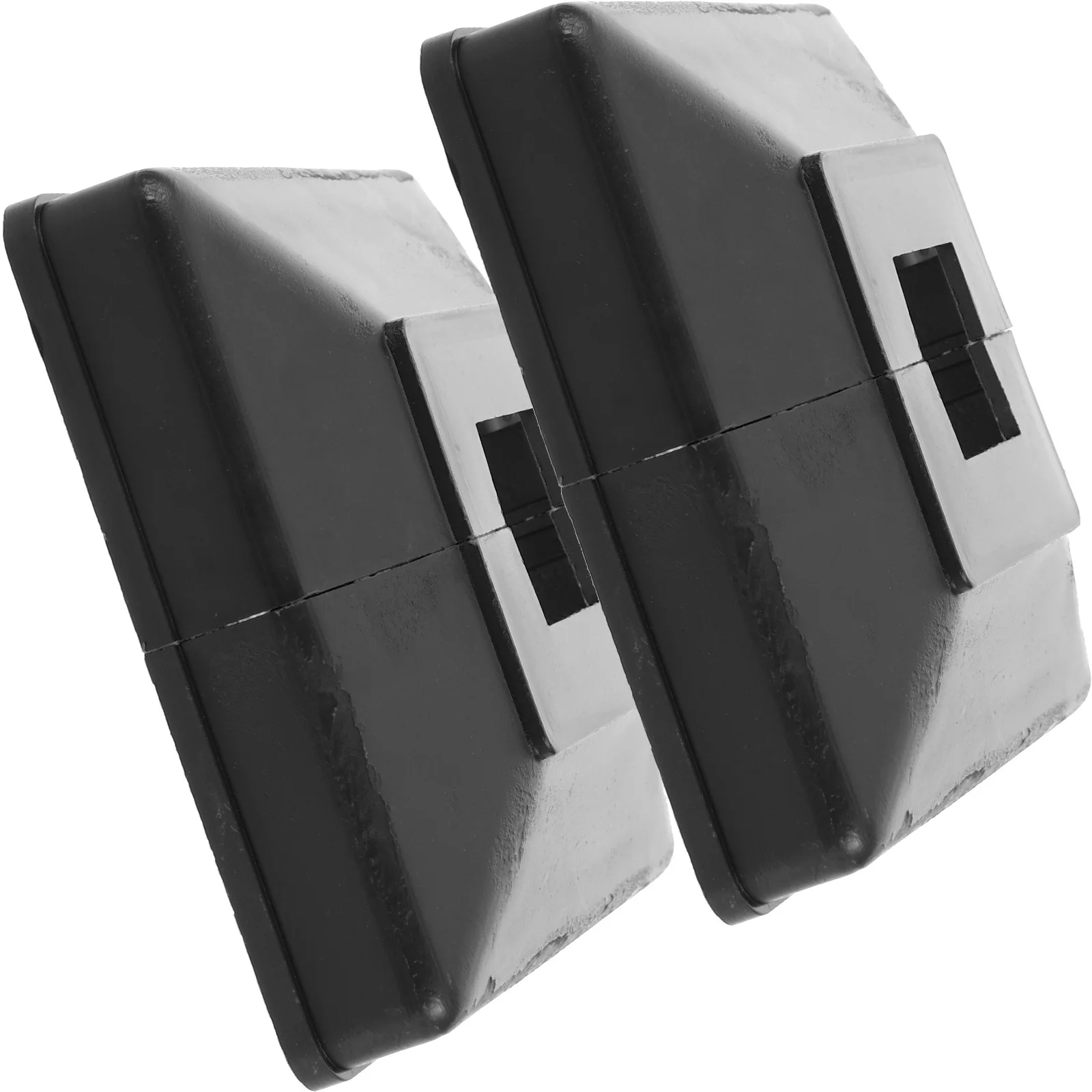 2 pcs Penutup Kaki Railing Plastik, Pelindung Tiang Lepas Pasang untuk Tiang Kayu, Tangga, Pagar, Patio, Balkon, Dek, Penutup Alas Terpisah