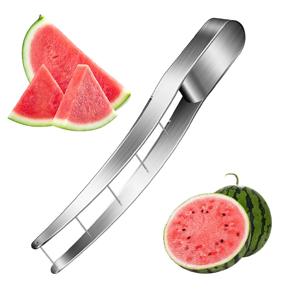 

Safe Watermelon Fruit Knives 304 Stainless Steel Cut Watermelon Into Cubes Watermelon Cutting Tool Kitchen Gadget