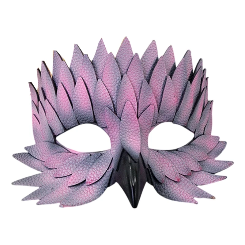 Kostuummasker uilmasker snavel veer half gezicht masker maskerades masker Halloween cosplay kostuum voor vrouwen mannen vogel