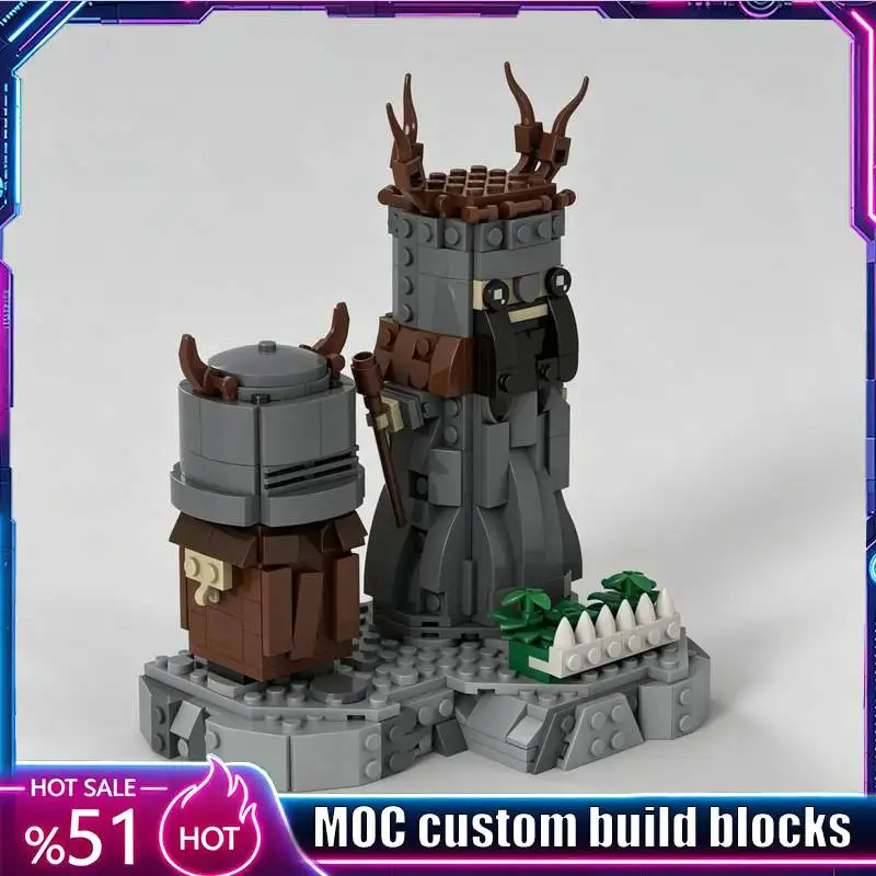 

480 Parts Medieval Knights MOC Fantasy Character Model Custom Puzzle DIY Assembly Building Blocks Collection Display Toy Gifts