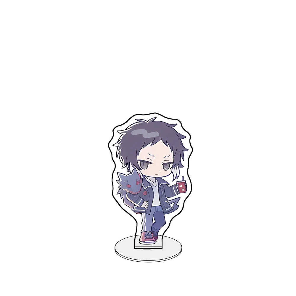Bungo Stray Dogs 10cm Acrylic Stand keychain Atsushi Nakajima&Osamu Dazai Desk Decor Cute Figure Holiday Gift - view 5