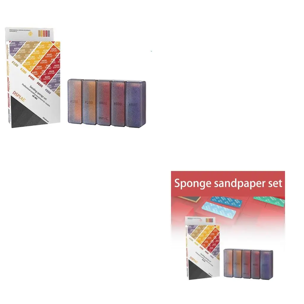 10 Counts Ergonomic Sanding Sponge Collection With Easy Cutting Design For Accuracy Working On Miniature Projects high quality