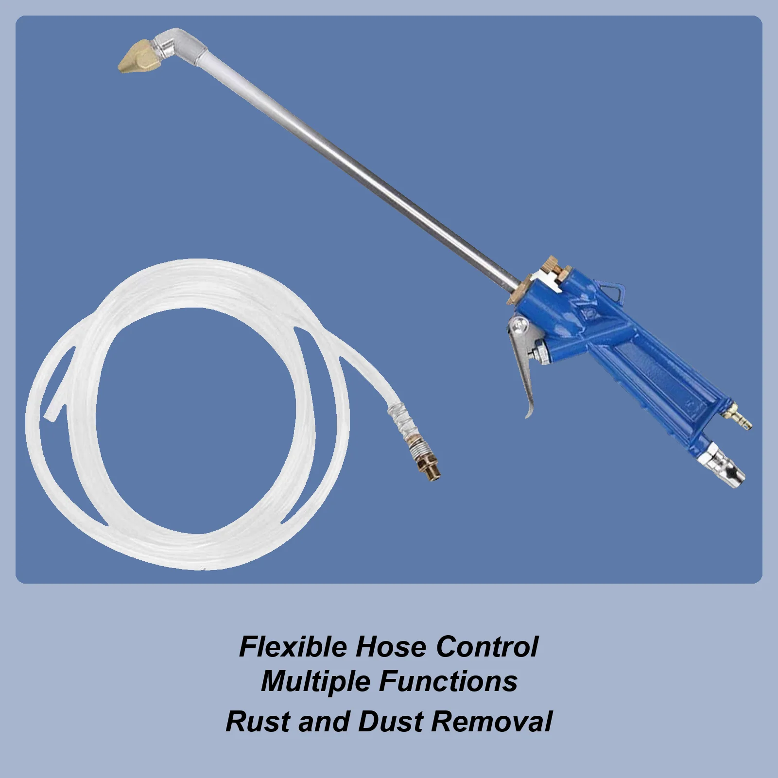 Compressed Air Sprayer Long Air Nozzle Engine Cleaning Air Blower Powerful Car Duster Tool For Wheel Industrial Commercial Shop