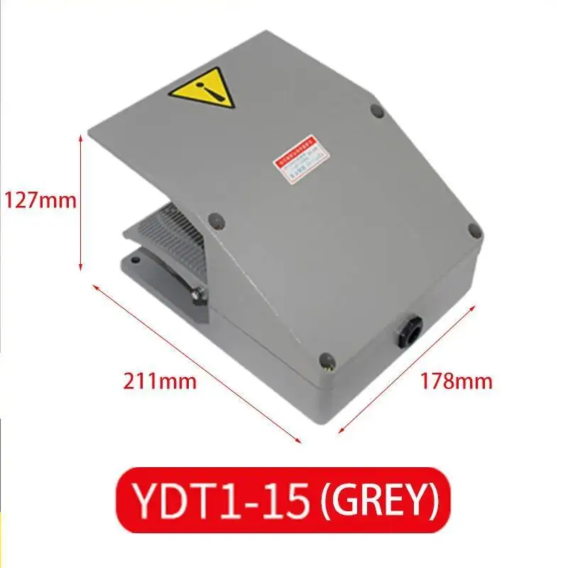 YDT1 Serie 1NO 1NC/2NO 2NC Füße Pedal Fuß Schalter Silber Kontaktieren Aluminium Shell Control Zwei/Vier Weg schaltung