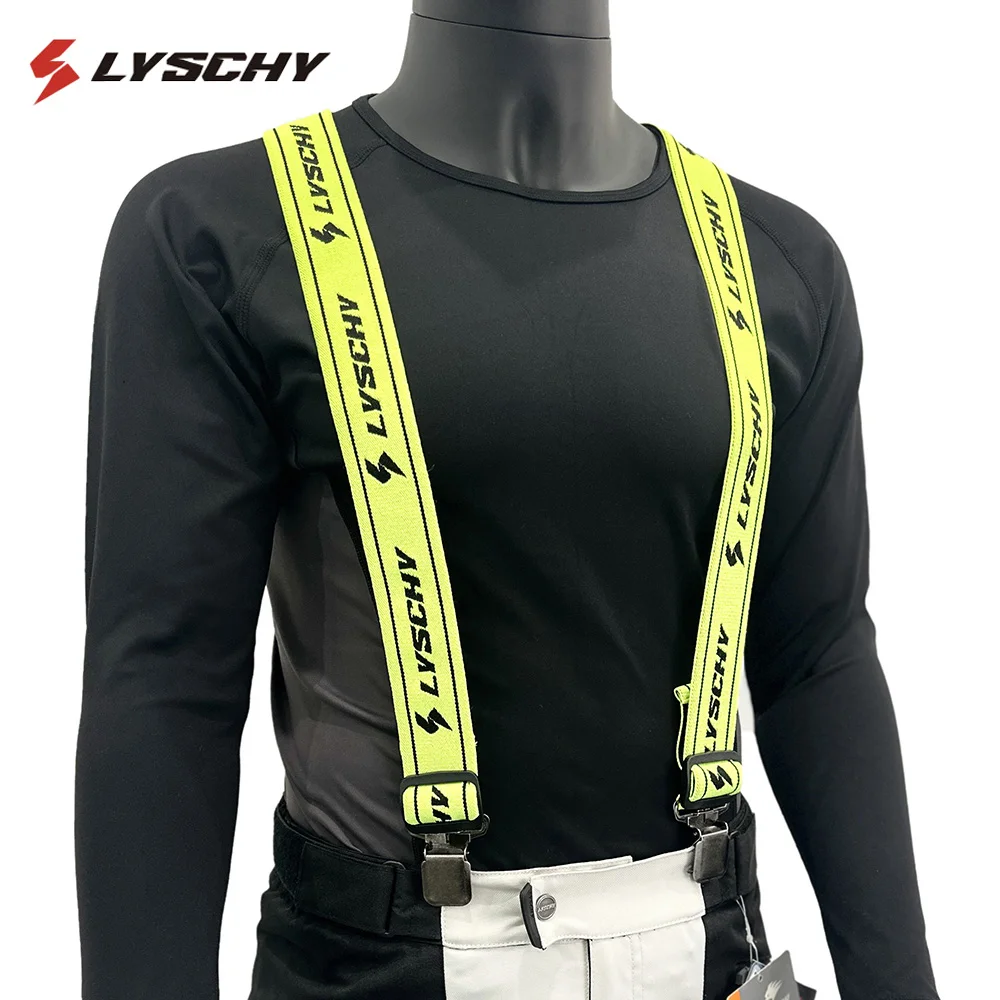 Brand New Heavy Duty Braces Pant Suspenders Adjustable Y Back Suspender Straps Motorcycle Racing Pants Snow Jet Apparel Parts L