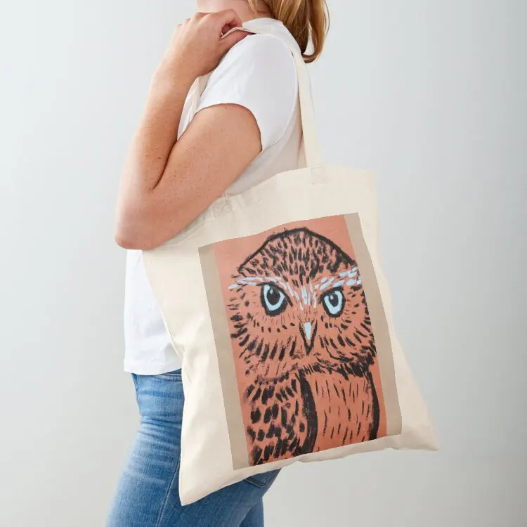 

Curious Owl Tote Bag Beach bag tote bag canvas personalized tote luxury women