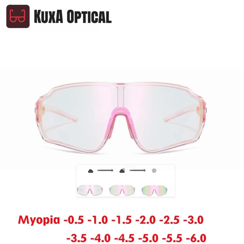 

KUXA TR90, спортивные солнцезащитные очки для близорукости, очки по рецепту, новинка 2026 года, UV400, мужские и женские очки, велосипедные очки, оптические очки