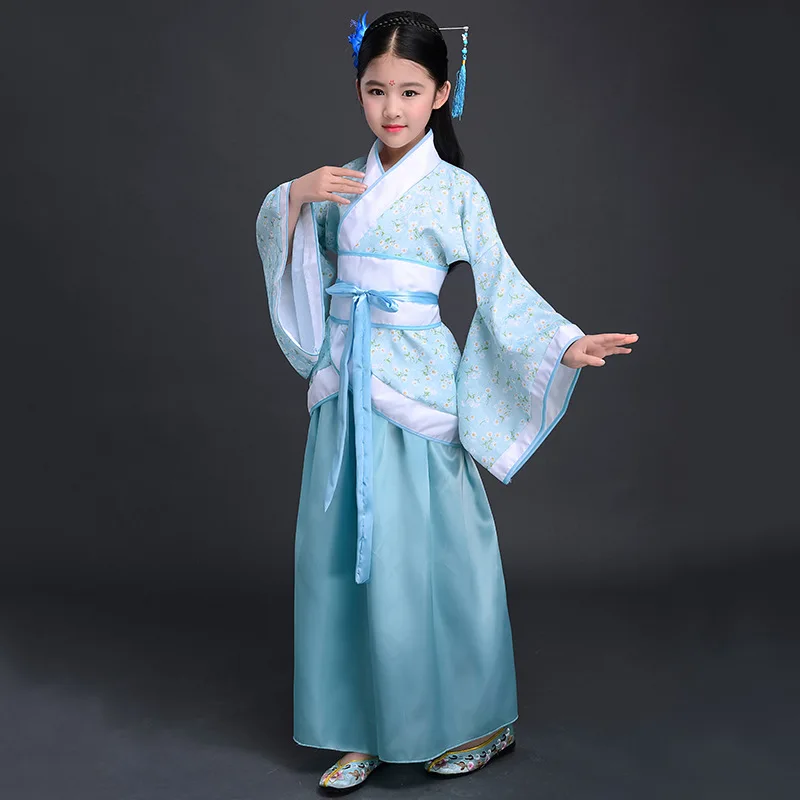 Children Chinese Hanfu Dress China Traditional Dress Chinese Princess Outfits Performance Costumes Halloween Cosplay Party Dress