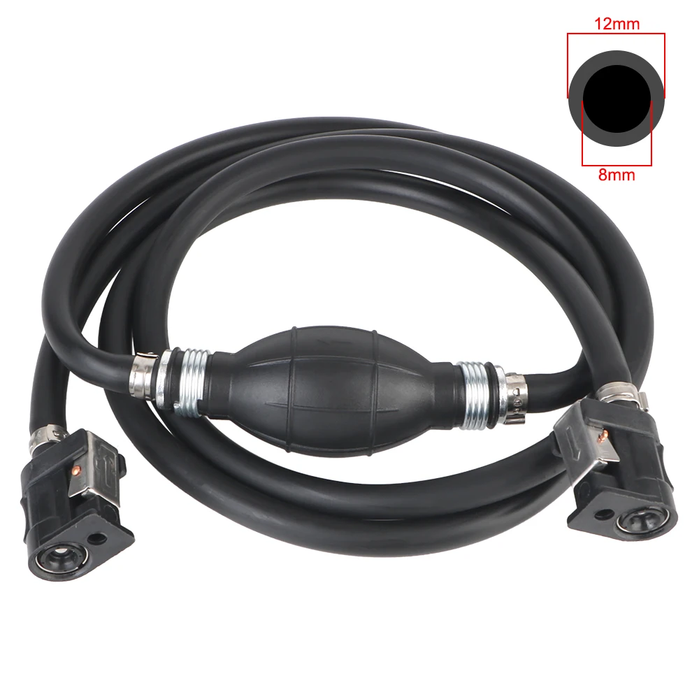 Fuel Pump Pipe Fuel Desiel Line Hose 8mm Diameter for Car Outboard Boat Marine Engine 2m/3m Length Oil Hose Pipe Connector