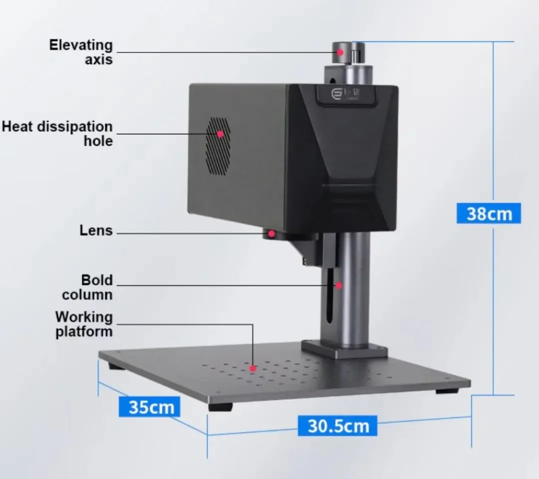 Portable Small Metal Engraver Marking Machine Fiber Cutting Marking Machine Manufacturer Mini  Marker For Metal