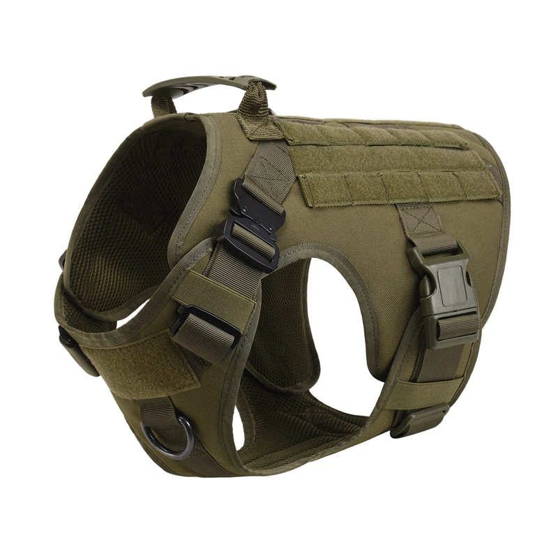 Tactical Military Vest Pet German Shepherd Golden Retriever Tactical  Training Dog Harness and Leash Set For All Breeds Dogs, image 22