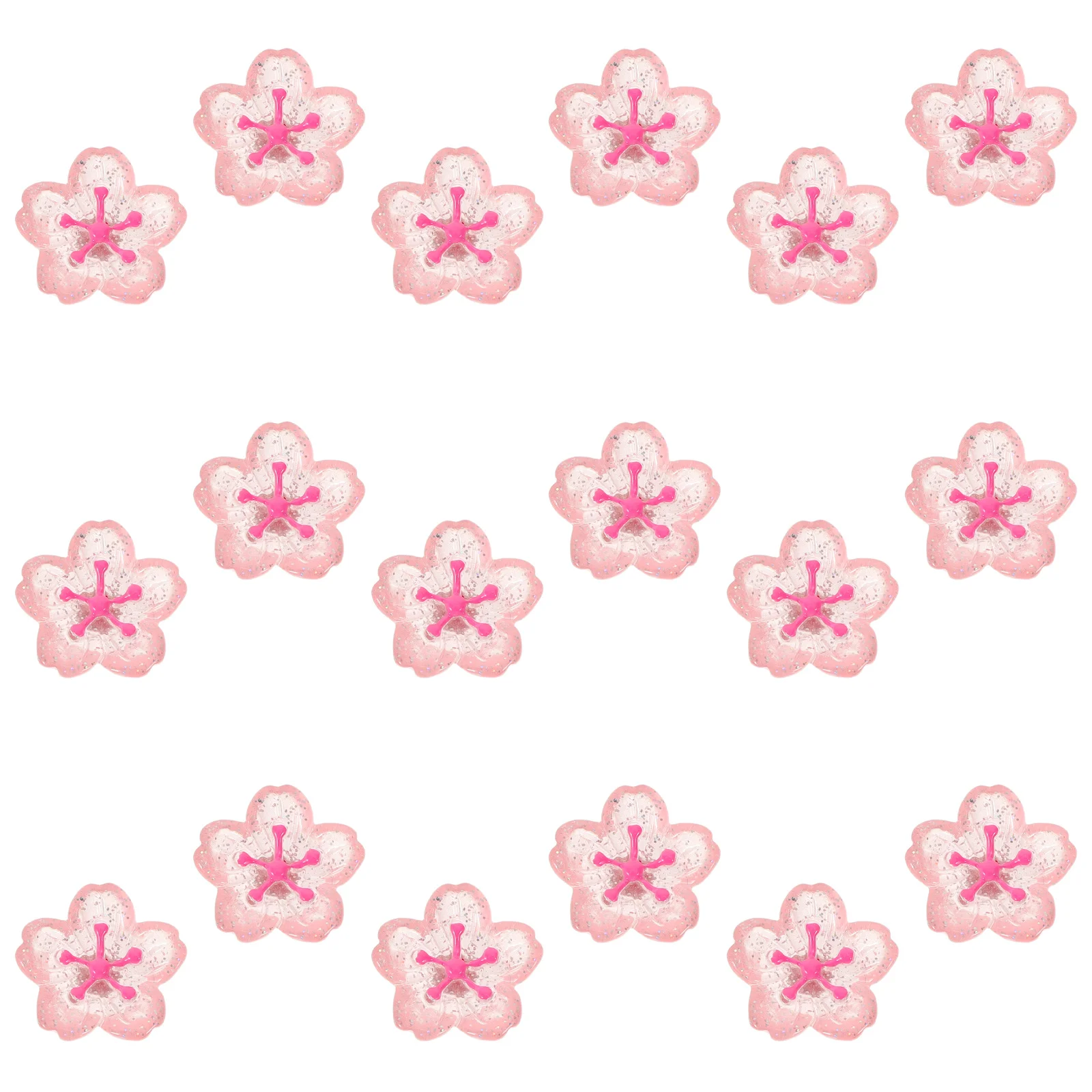 

20Pcs Flower Resin Magnets for Fridge Decorative Refrigerator Stickers with Magnetic Hold Kitchen Office Use