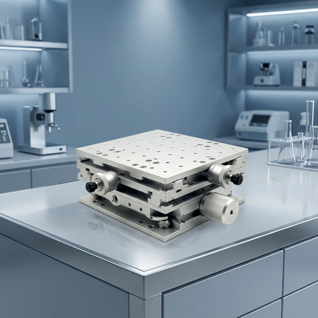 Manual XYZ Axis Displacement Fine-tuning Platform with Knob for Precision Laboratory Measuring and Testing Instruments