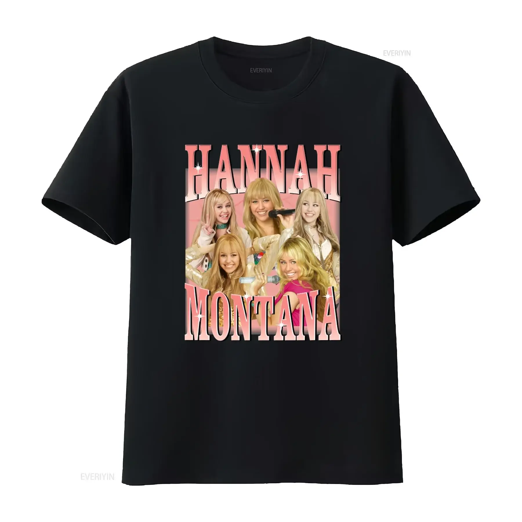 90s Vintage Hannah Montana T Shirt Crewneck For Fans Long or s vintage Washed Soft Stylish Top For Everyday Wear streetwear