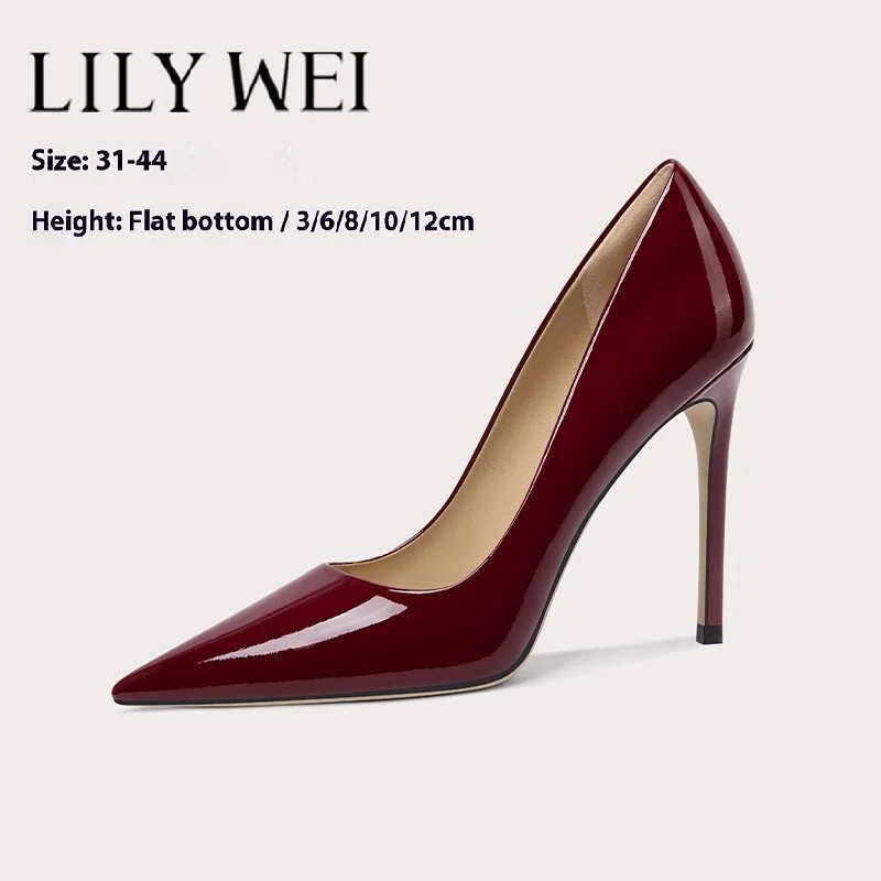 

Four seasons shallow patent leather OL flat work shoes thin high-heeled waterproof platform large size small size women's shoes