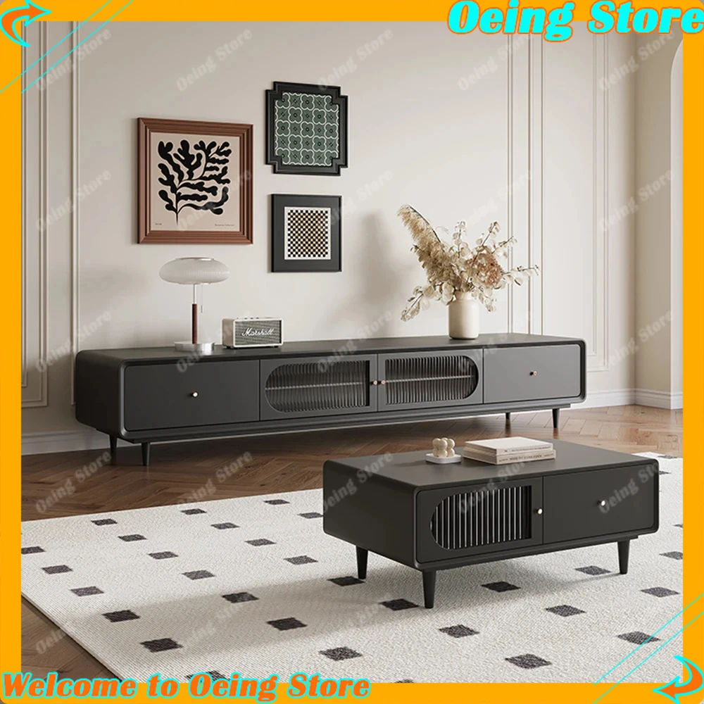 Ransform TV Living Space With Our Modern Glass Doors Bedroom TV Stand Featuring Vertical White Drawers Stylish Home FurnitureT