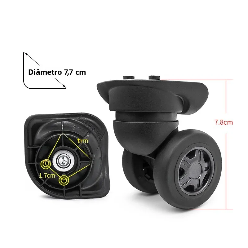 新しい荷物用ホイールアクセサリー-静音交換用ホイール-汎用ホイールパーツ-機内持ち込みスーツケース用-冬-2025