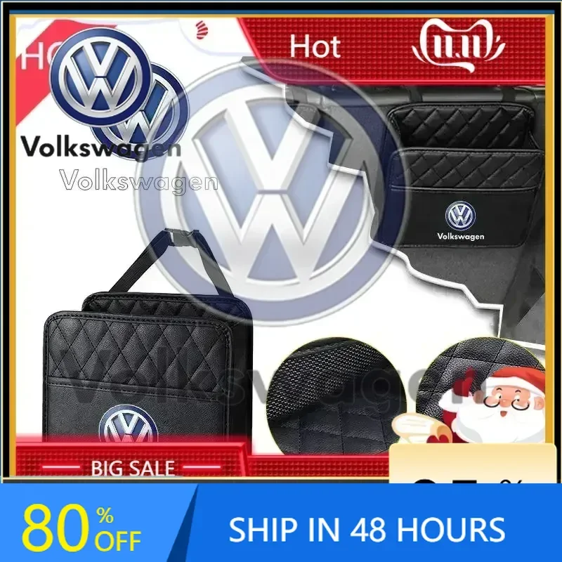 

Car Sticker New B5 New For Volkswagen Seat Storage Bag PU Leather Box Storage Bag Phone Tissue Drink Purse For Volkswagen Polo G