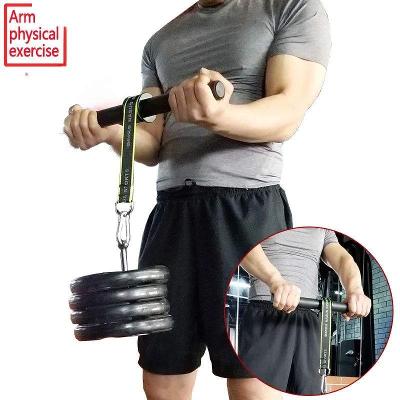 

Wrist Forearm Blaster Arm Muscle Strength Trainer Exerciser Forearm Roller with Hand Grip Fitness Equipment Home Gym Workout