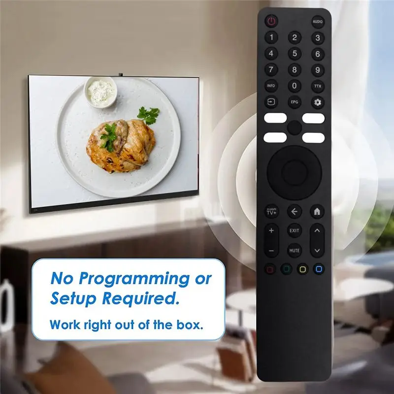 B76B Voice Remote Control for XMRM-ML, Replacement for Q2 4K QLED TV 50 55 65 Inch, for Toshiba CT-90429, Black