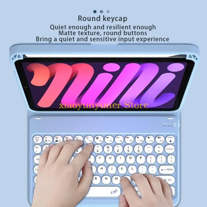 P9JB Teclado desmontable para caso para tableta Mini6 Compatible con mouse compatible con mouse cubierta 6