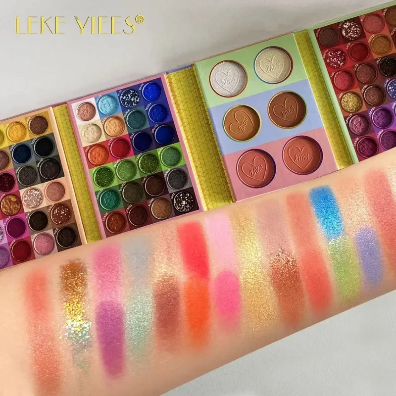 LY78 Color Eye Shadow Palette High Color 40 Degree Matte and Shimmers Makeup Palette Waterproof Mix