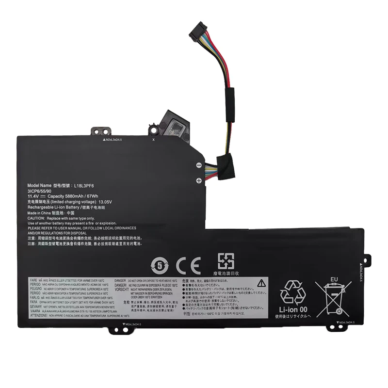 New Replacement Battery L18L3PF6 5880mAh/67Wh 11.4V Higher Capacity Laptop Battery for Lenovo IdeaPad S540-15IWL