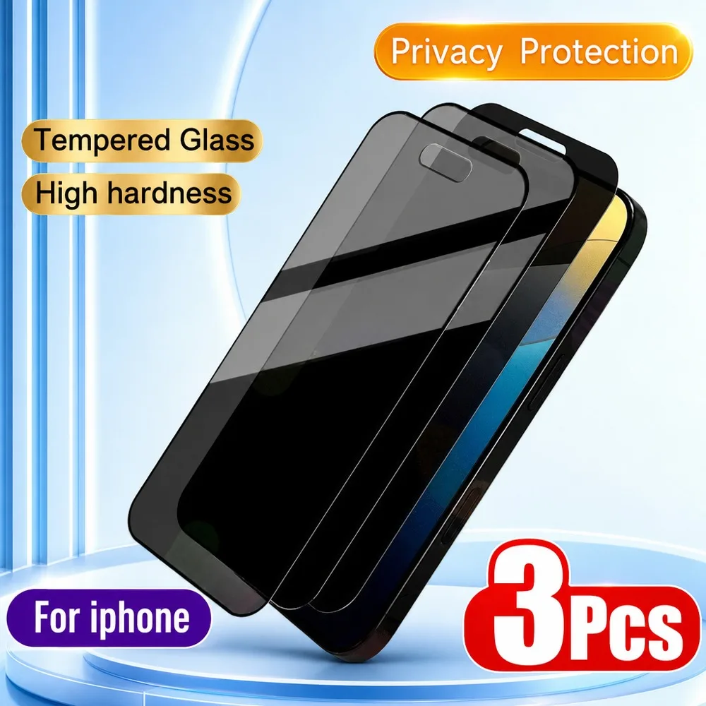 3 Stück Anti-Spionage Panzerglas Displayschutzfolie für iPhone 15 15 Plus Privatsphäre-Displayschutzfolie für iPhone 15 Pro 15 Pro Max