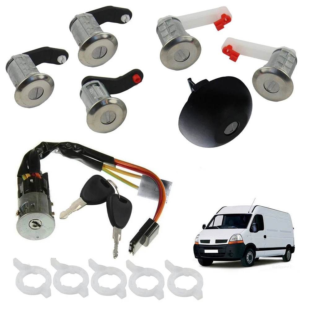 Para Renault para Vauxhall cerradura de dirección interruptor de encendido Kit de cilindro de bloqueo para modelos 7701471592 proceso de reemplazo fácil