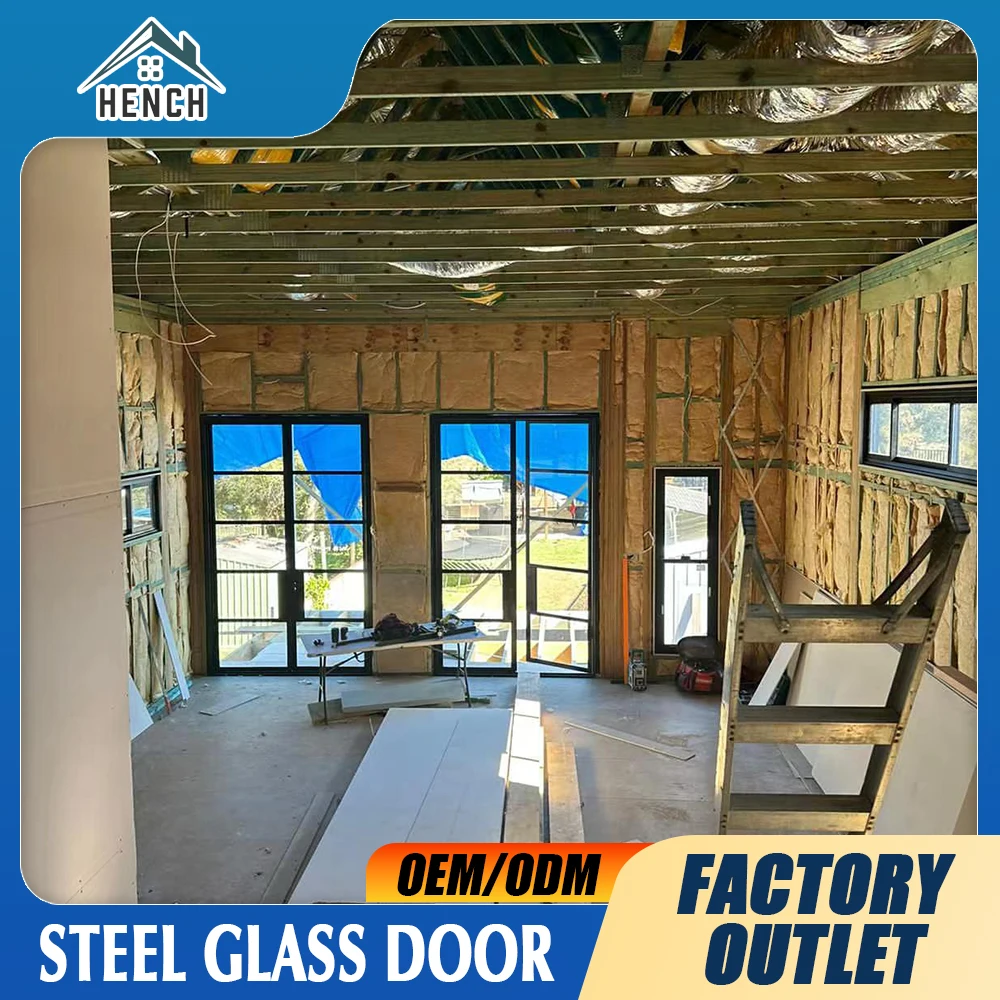 

Home Metal Slim French Door Steel Glass Door Windows For Sale