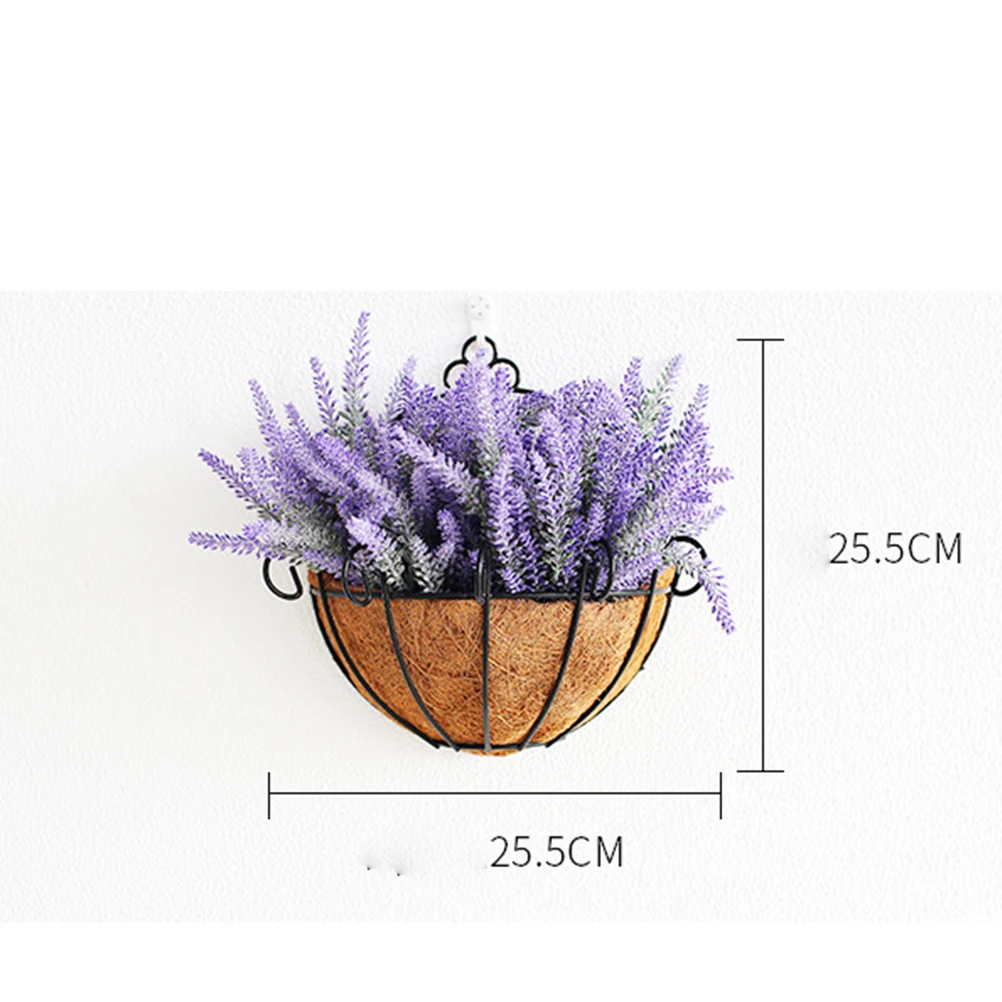 

Creative Wall Hanging Flower Planter Durable Display Plant Iron Frame Decor Stand Home Office Use Plant Pot Garden