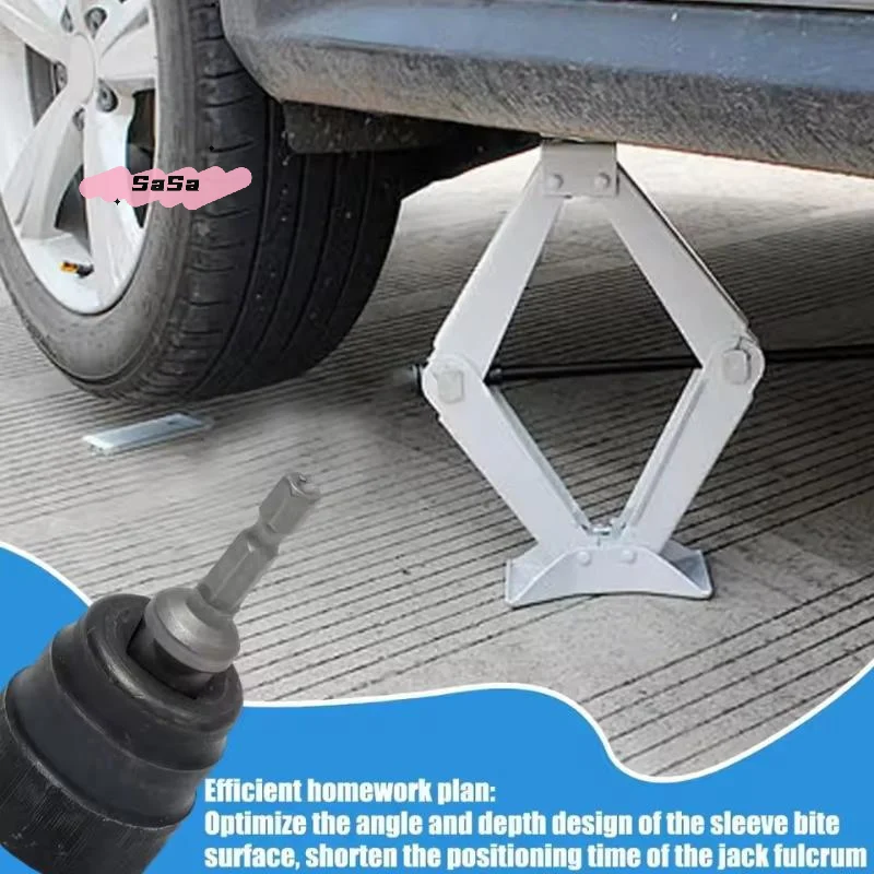 

Universal Scissor Jack Adapter Socket Chrome Vanadium Steel Electric Impact Drill Ratchet Wrench Car Jack Lifting Tool Accessory