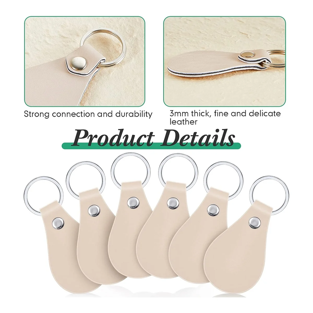 20 шт., наборы брелоков из искусственной кожи, пустые брелки для лазерной гравировки, кожаный брелок с поворотным крючком для поделок своими руками, хит продаж