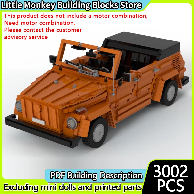 

Модель скоростного гоночного автомобиля MOC, строительные кирпичи, оранжевый кабриолет, модульная технология, детские праздничные подарки, сборка игрушек, костюм