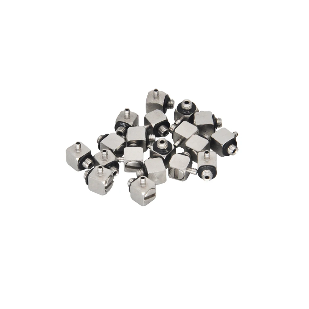 Image of M3-2mm Schlauchverbinder Edelstahl gerade 90-Grad-Fettnippel passend für RC Hydraulikbagger Muldenkipper Modellteile
