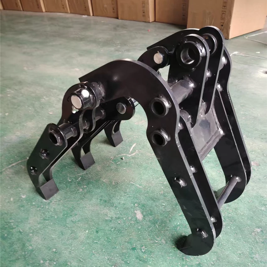 Mini Excavator Attachment Log Grapple Machinery Wood Grab Bucket Excavator Attachments Small Digger Auxiliary Grab Bucket 25mm