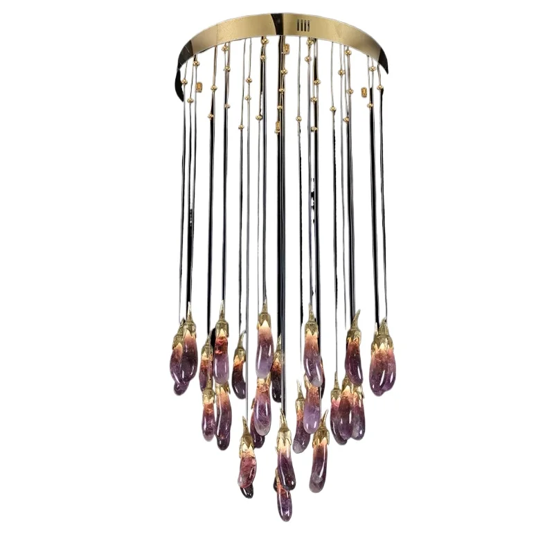 

Nordic Modern Simple Light Emitting Diode Chandelier Ring Ceiling Luxury Crystal Chandelier